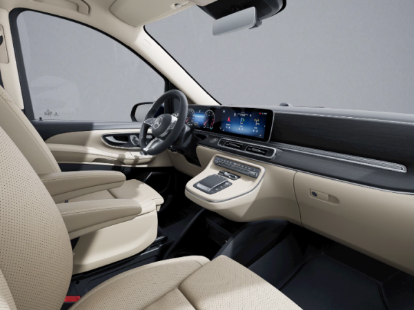 Interior of mercedes v class 2026